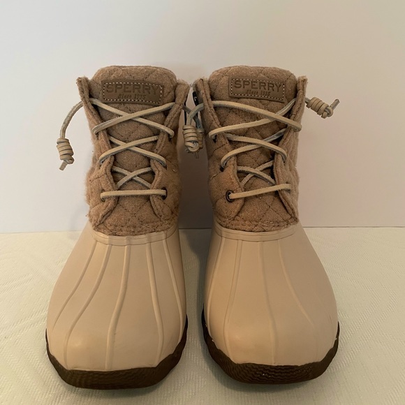 Sperry Women’s Duckboot in Oyster/Oatmeal, Size 7. - Picture 2 of 8